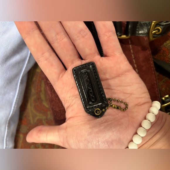 Coach Hamilton Suede Tote Bag Carryall Purse Eggplant Purple - Picture 10 of 11